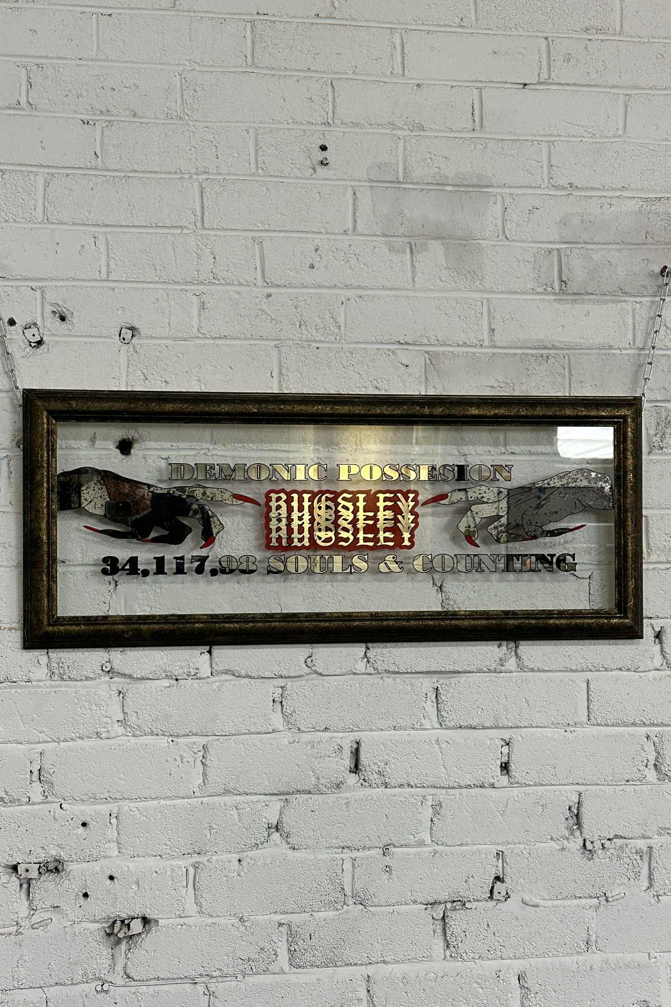 DEMONIC POSSESION Glass art