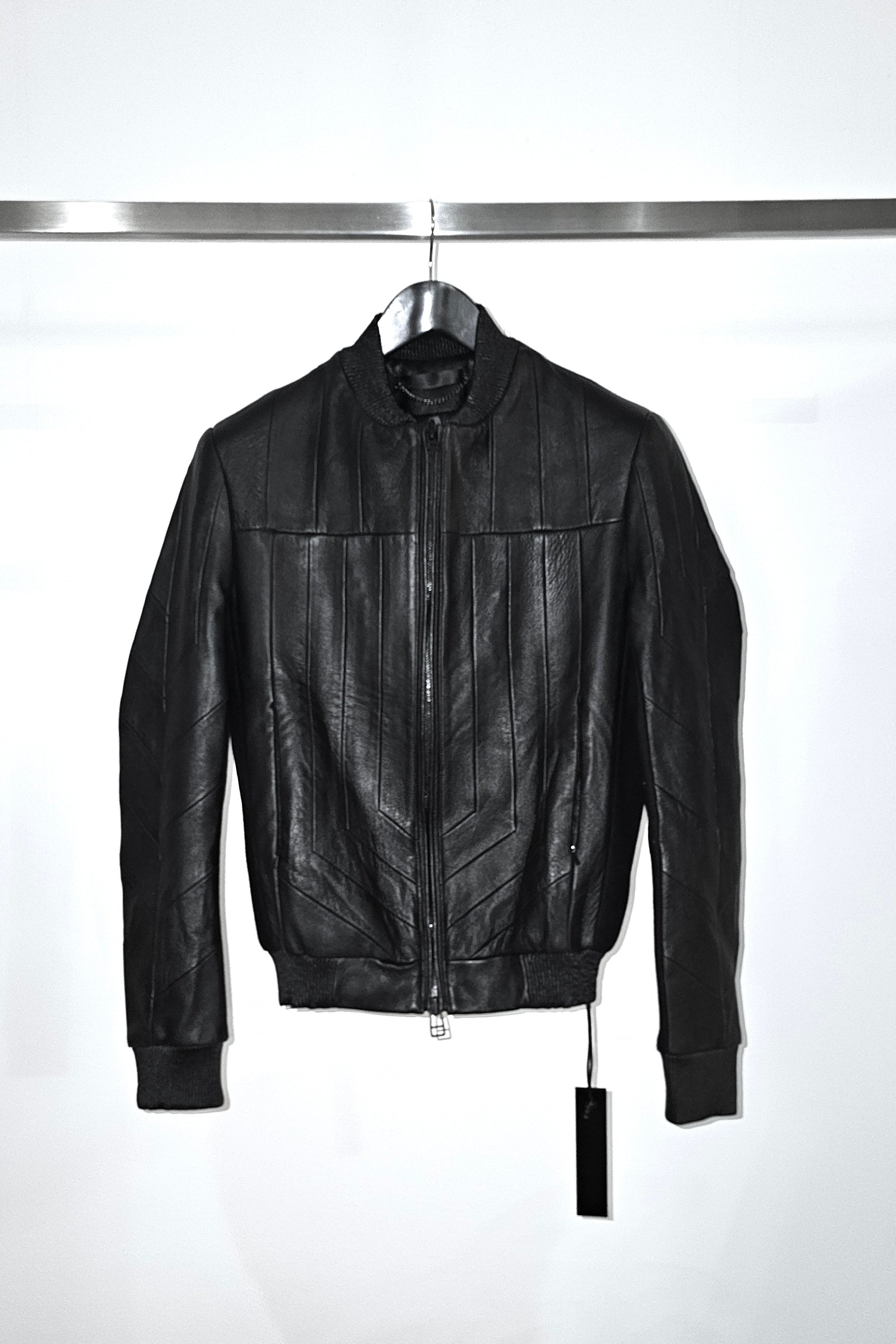 MONOLITH LEATHER BOMBER JACKET