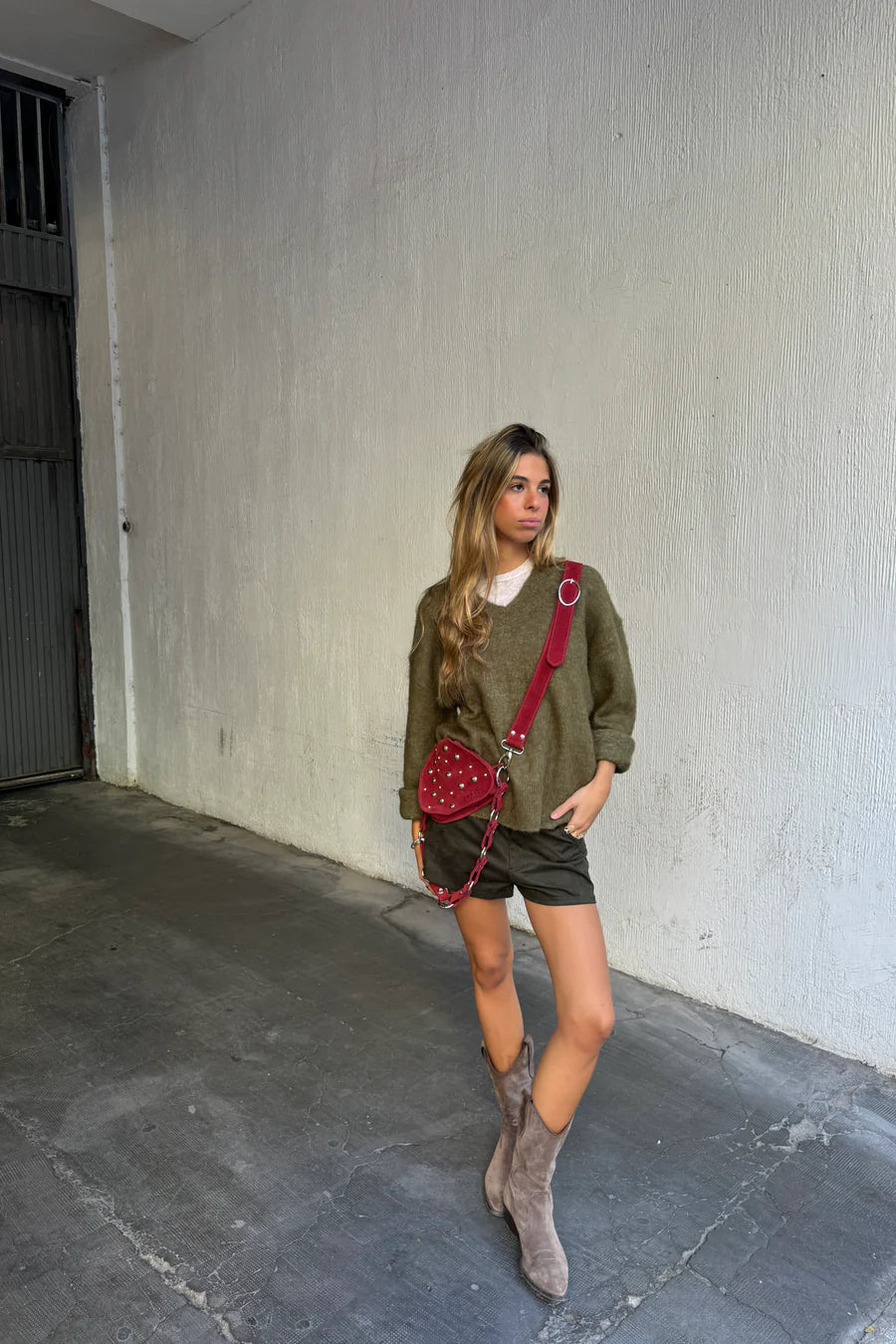 BURGUNDY BOHO TROTTER BAG