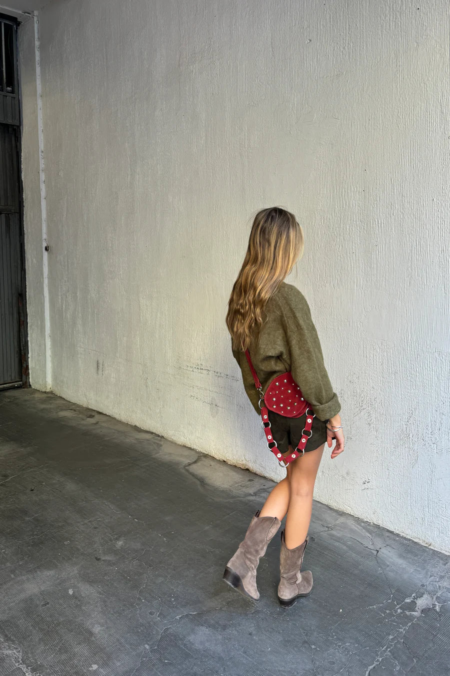 BURGUNDY BOHO TROTTER BAG