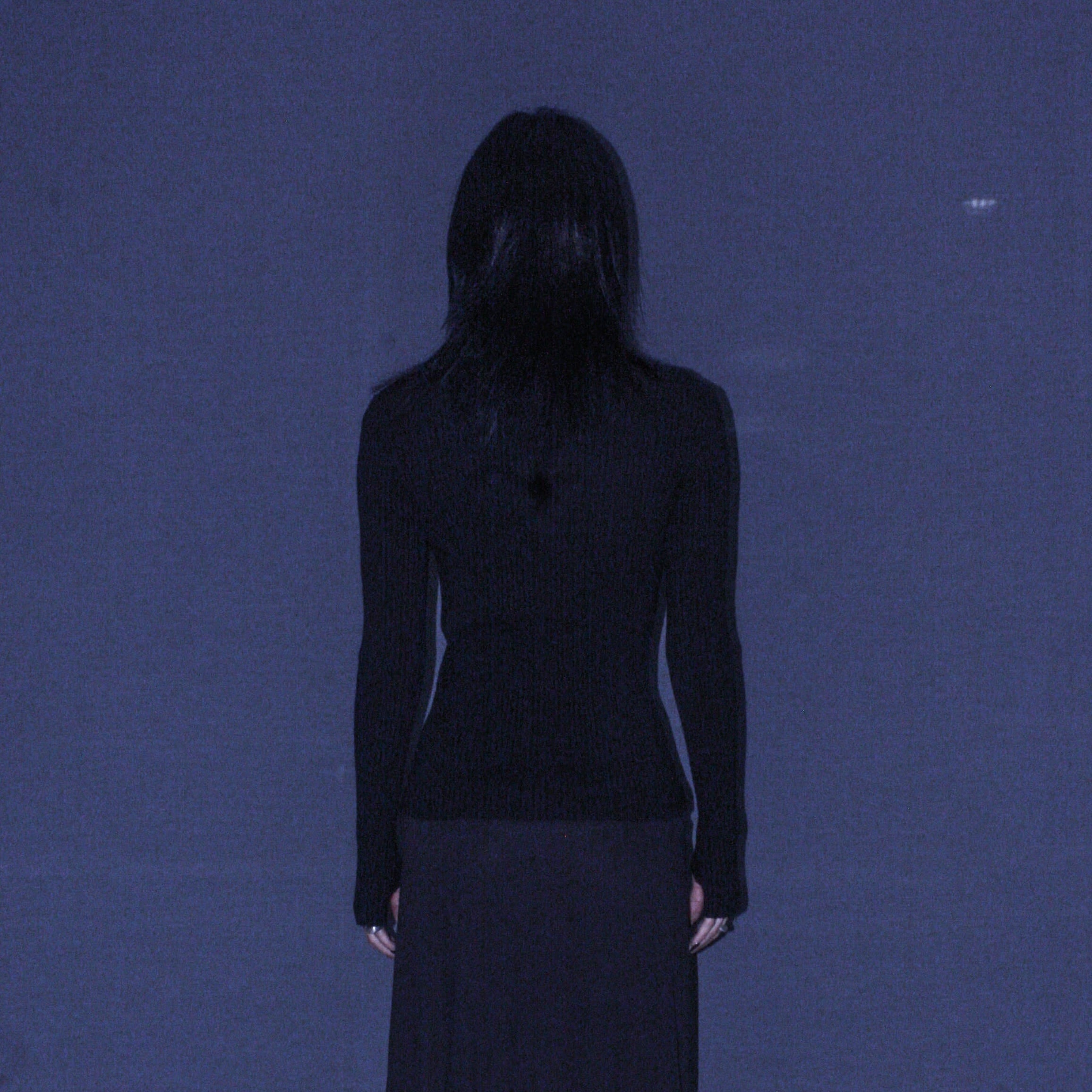 BLACK ELONGATED TURTLENECK