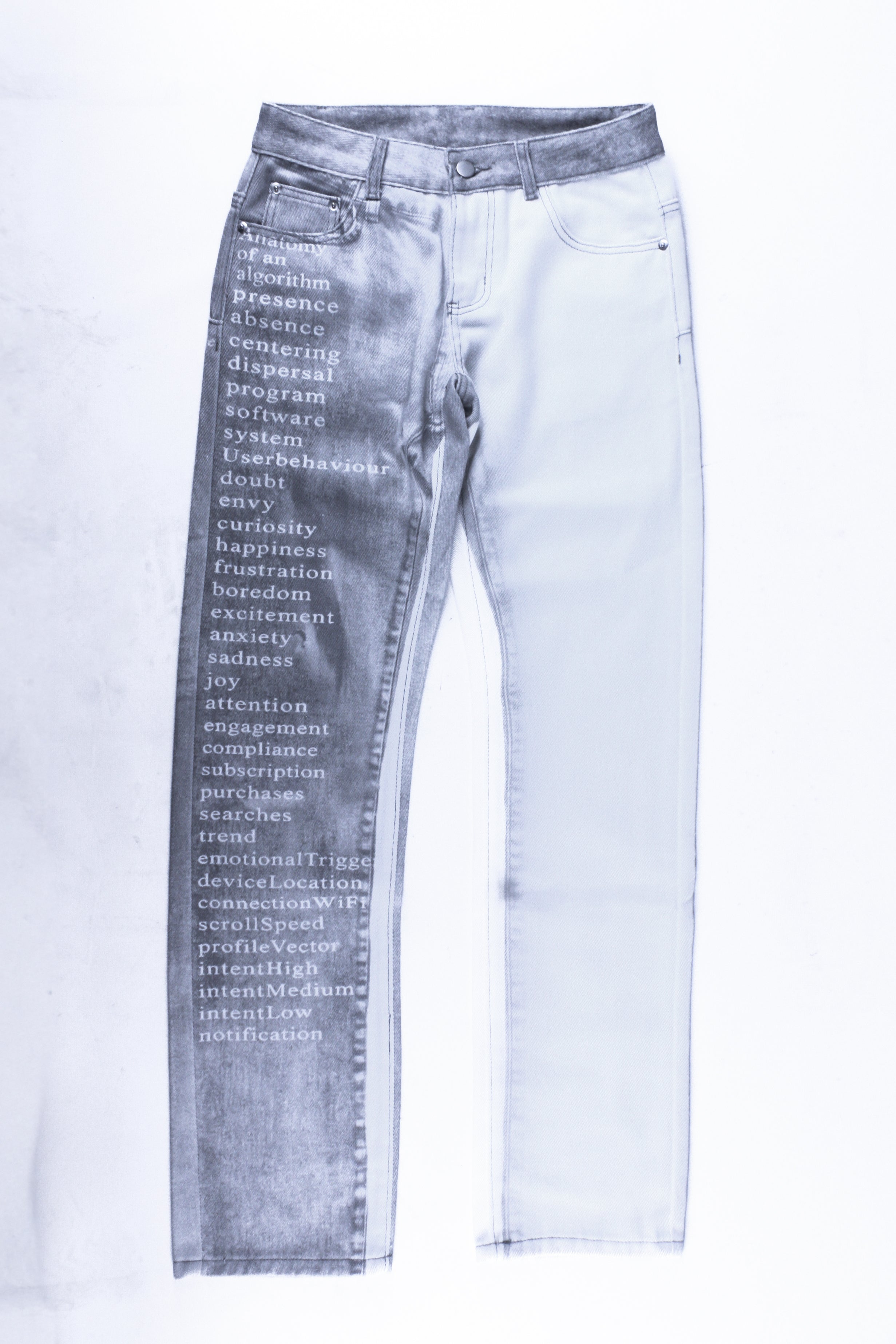 DIGITAL WASH WHITE ALGORITHM JEANS