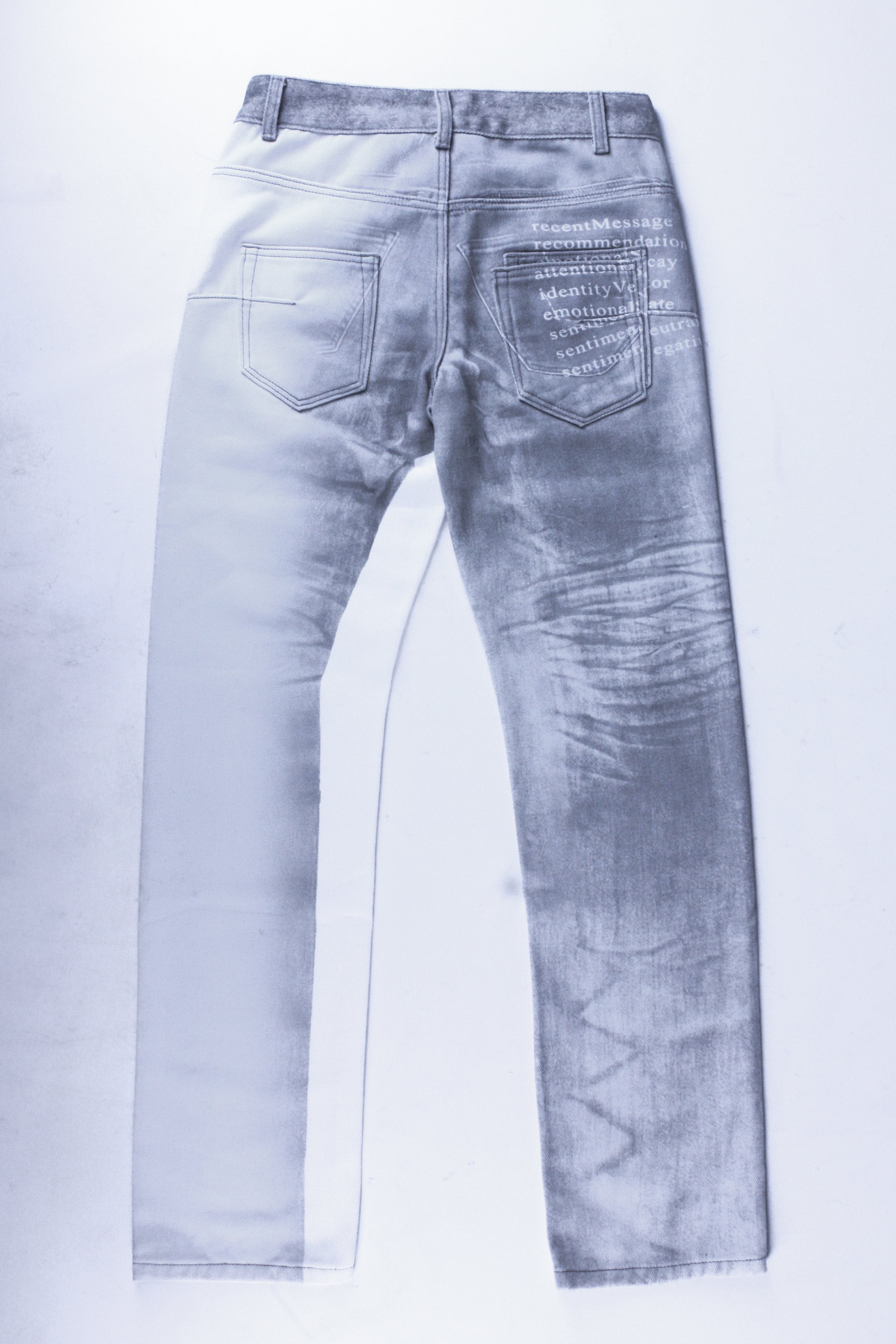 DIGITAL WASH WHITE ALGORITHM JEANS