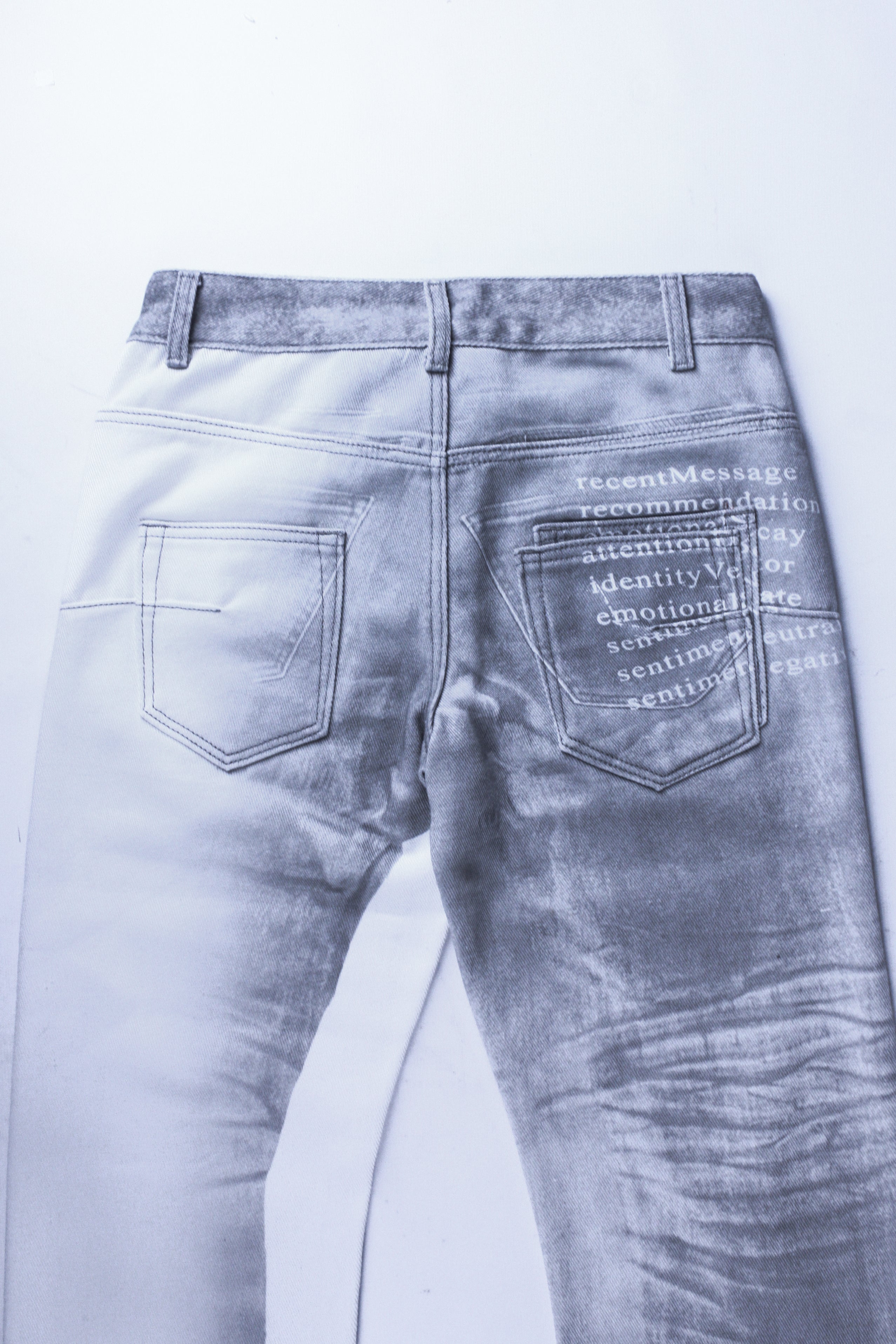 DIGITAL WASH WHITE ALGORITHM JEANS