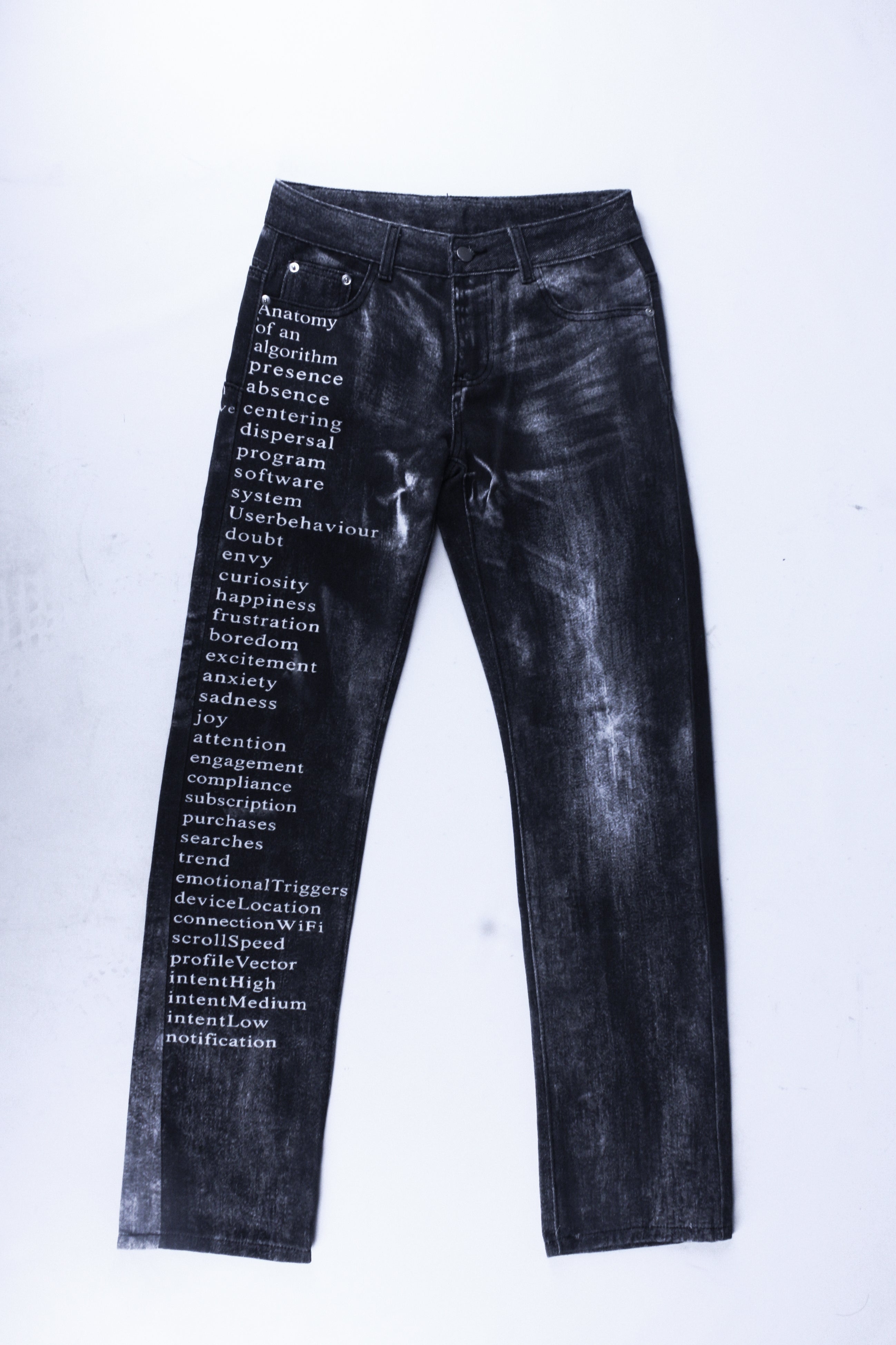 DIGITAL WASH BLACK ALGORITHM JEANS