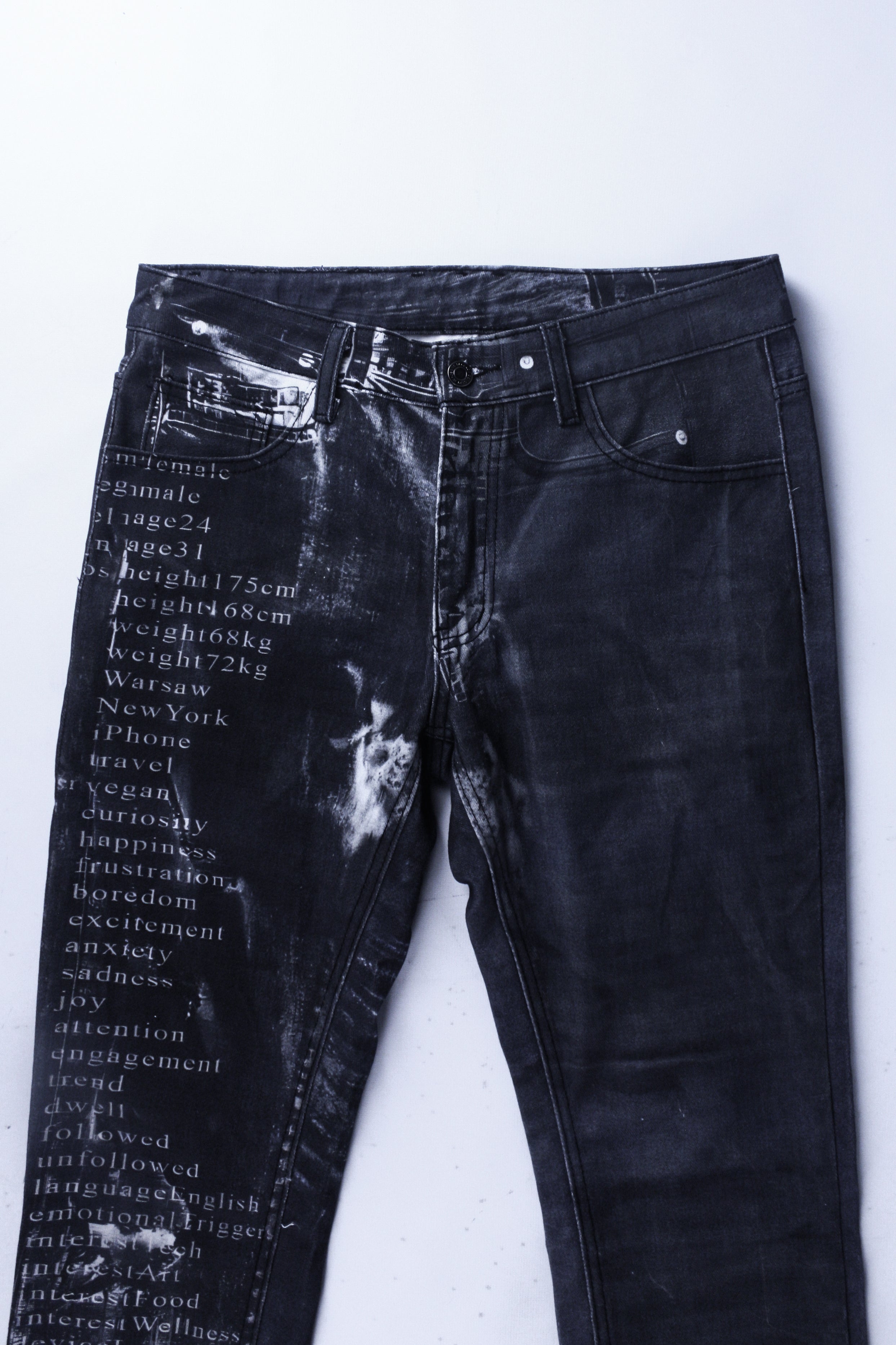 DIGITAL WASH GREY ALGORITHM JEANS