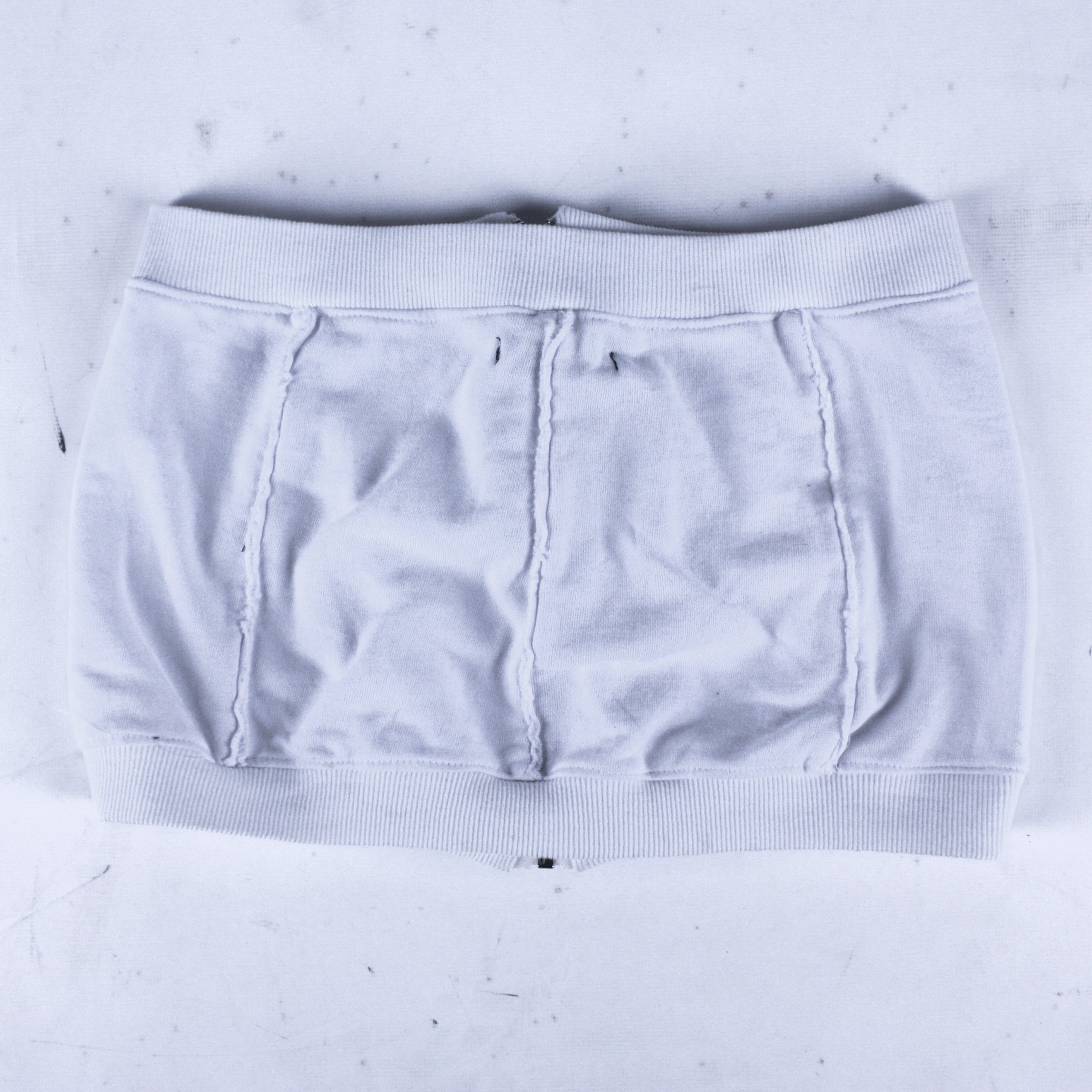 WHITE HOODIE SKIRT