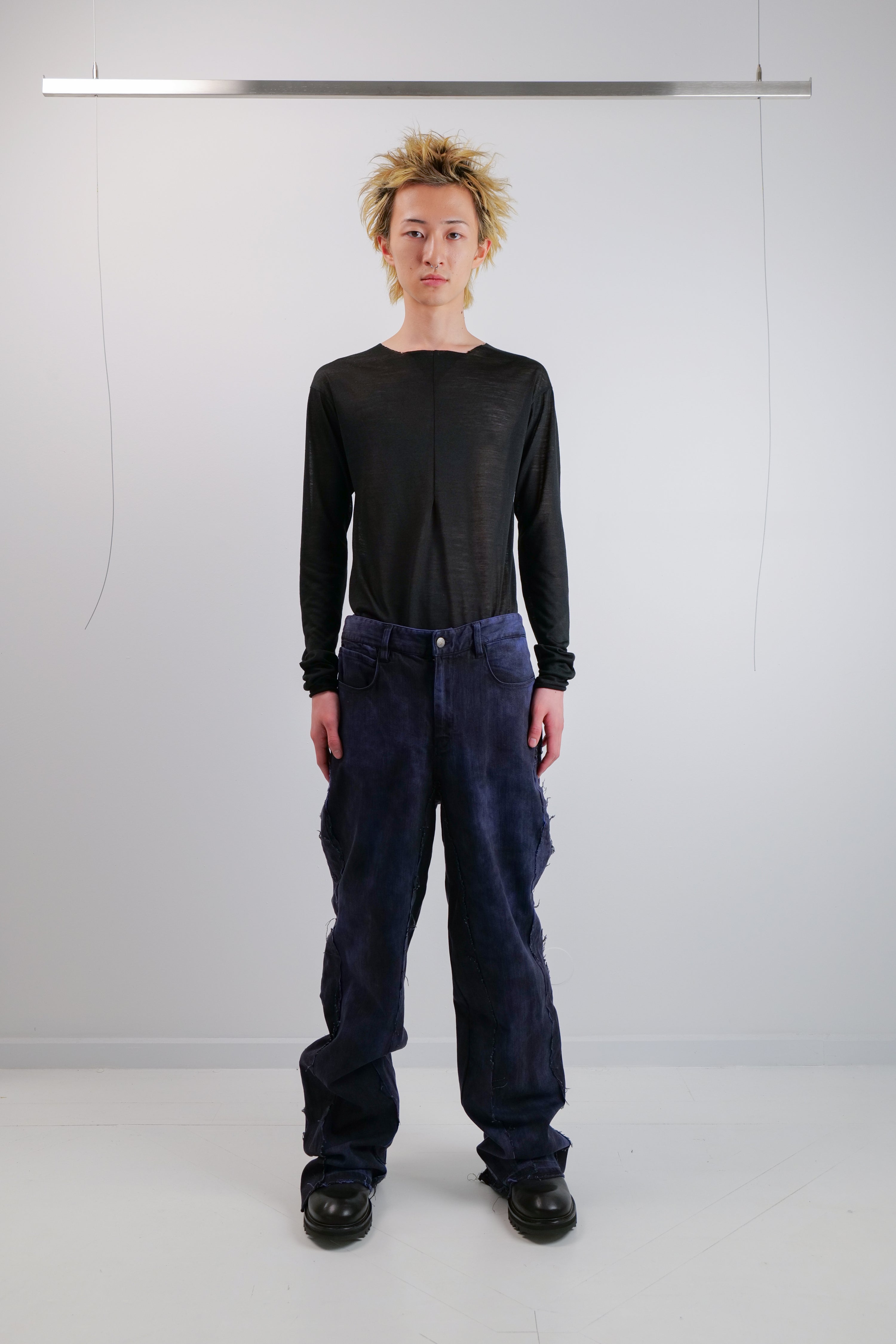 1 OF 1 RE-ENGINEERED JEANS - BLUE & BLACK