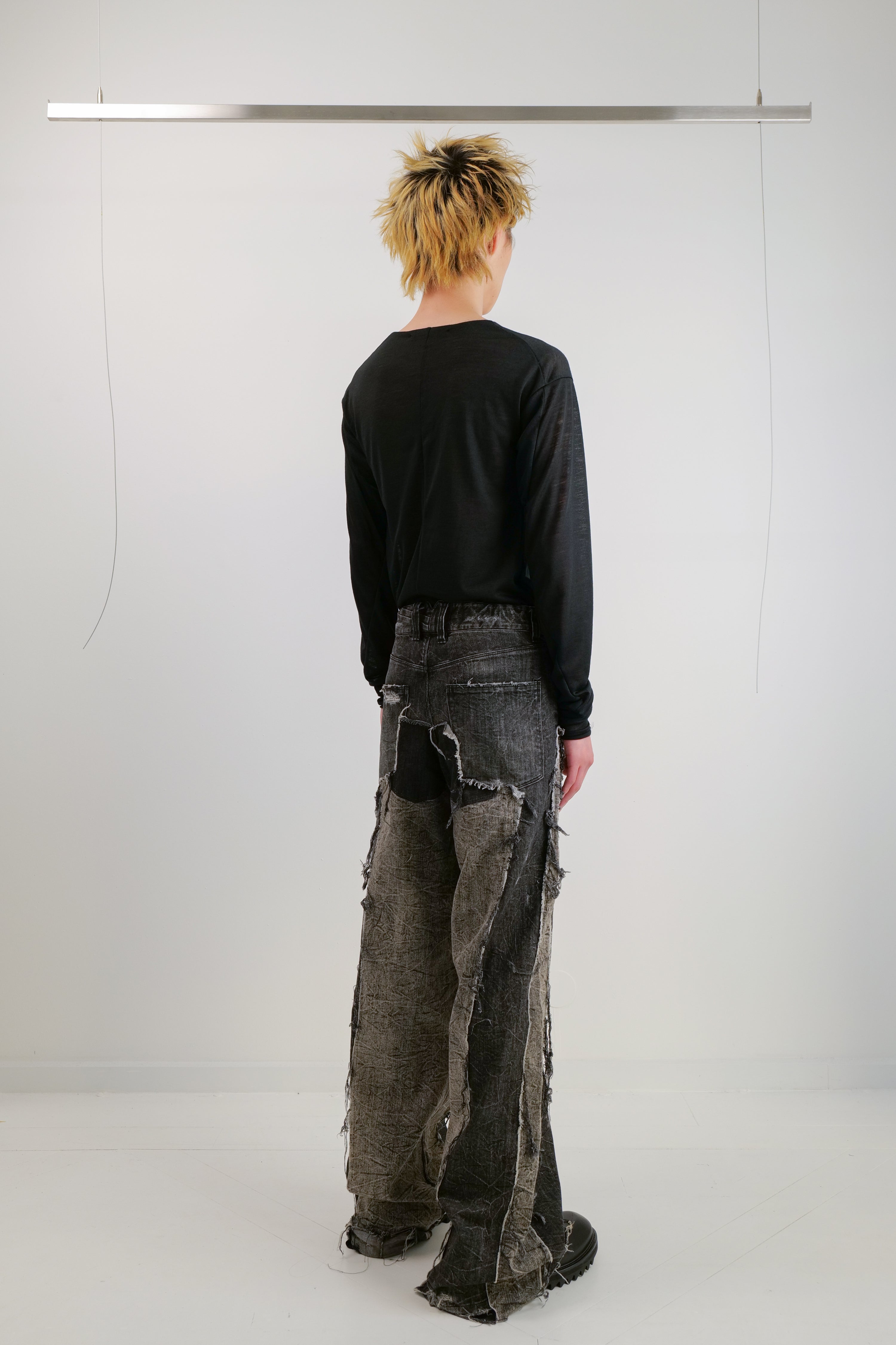 1 OF 1 RE-ENGINEERED JEANS - DARK GREY & BLACK