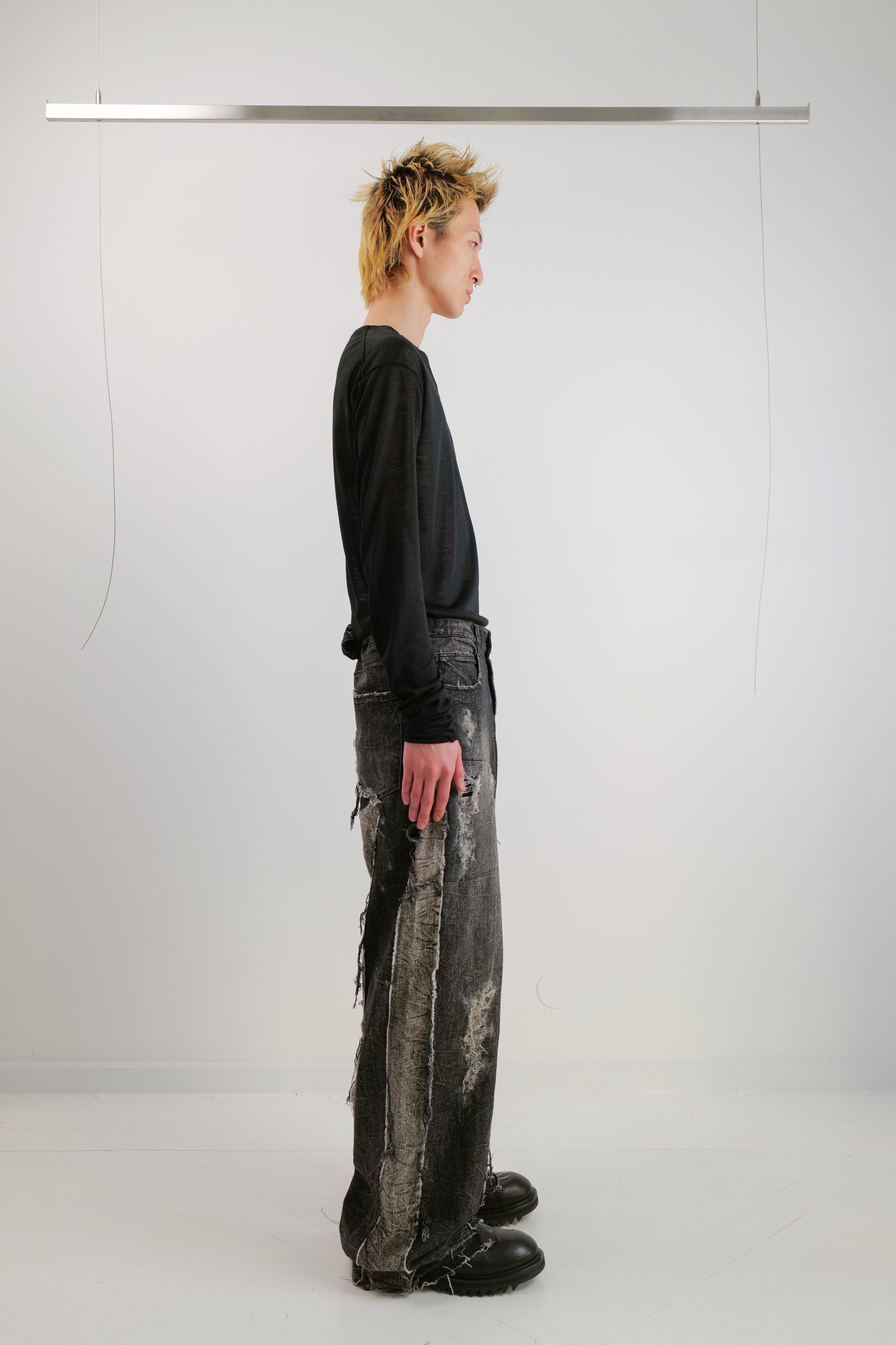 1 OF 1 RE-ENGINEERED JEANS - DARK GREY & BLACK