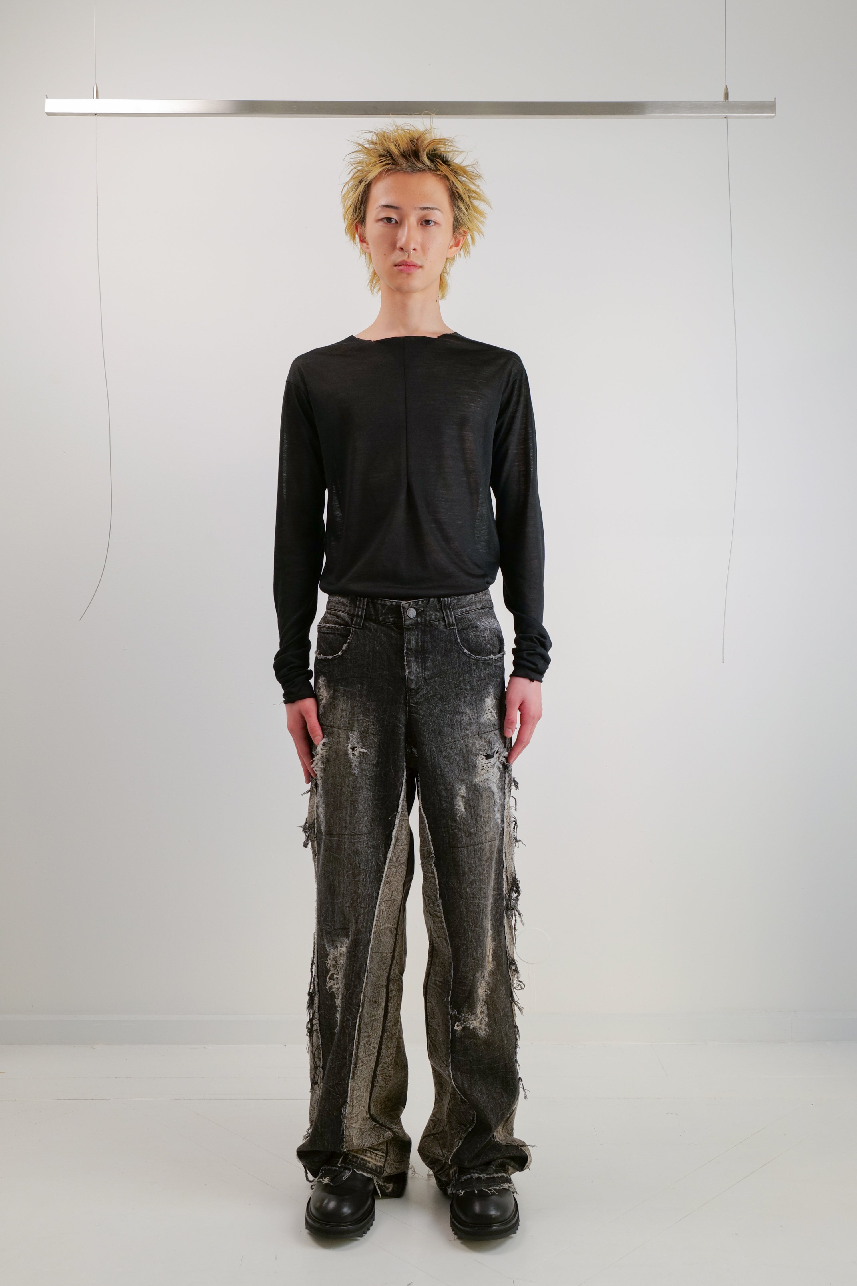 1 OF 1 RE-ENGINEERED JEANS - DARK GREY & BLACK