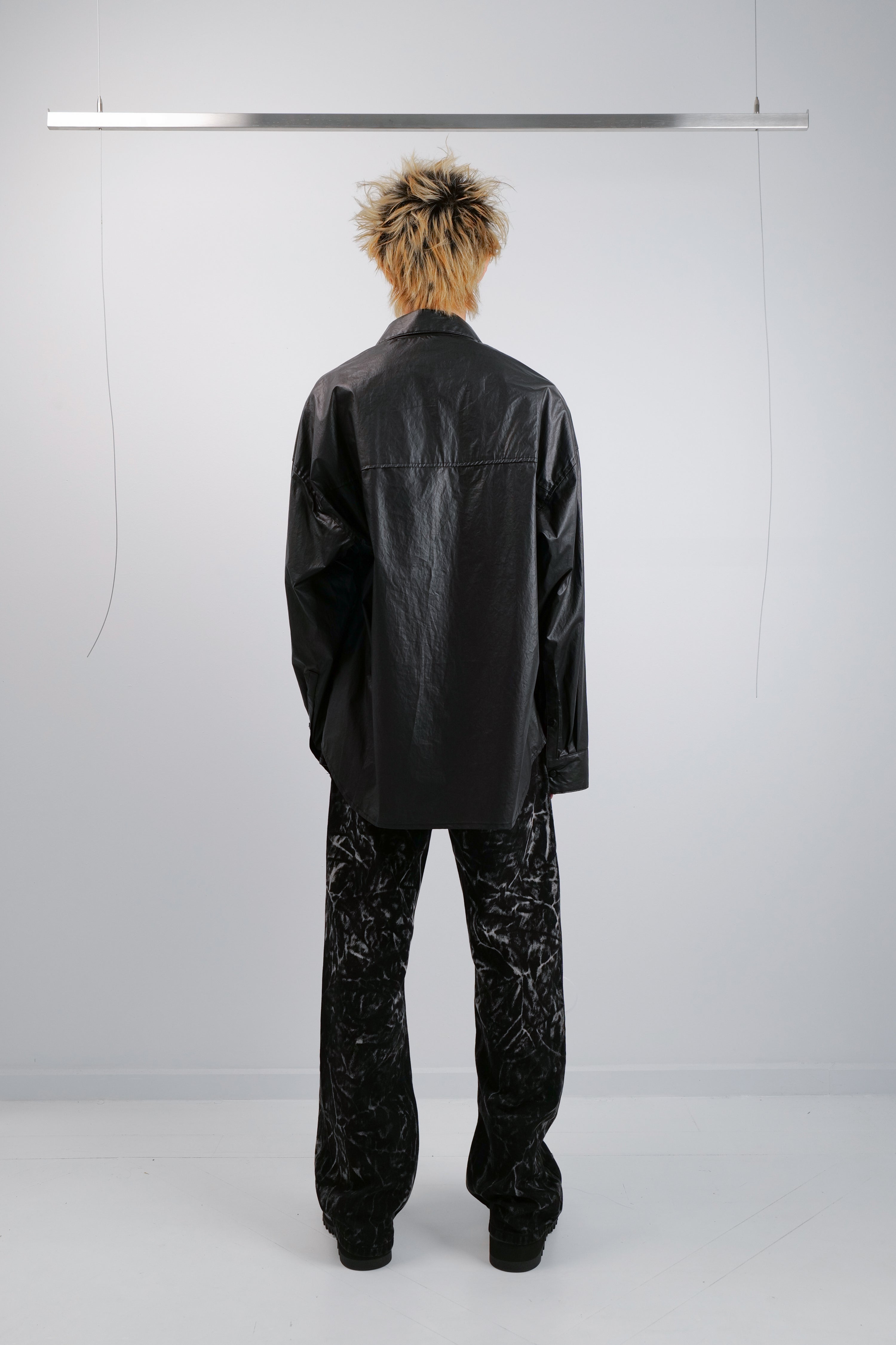 WAX COTTON ZIP SHIRT