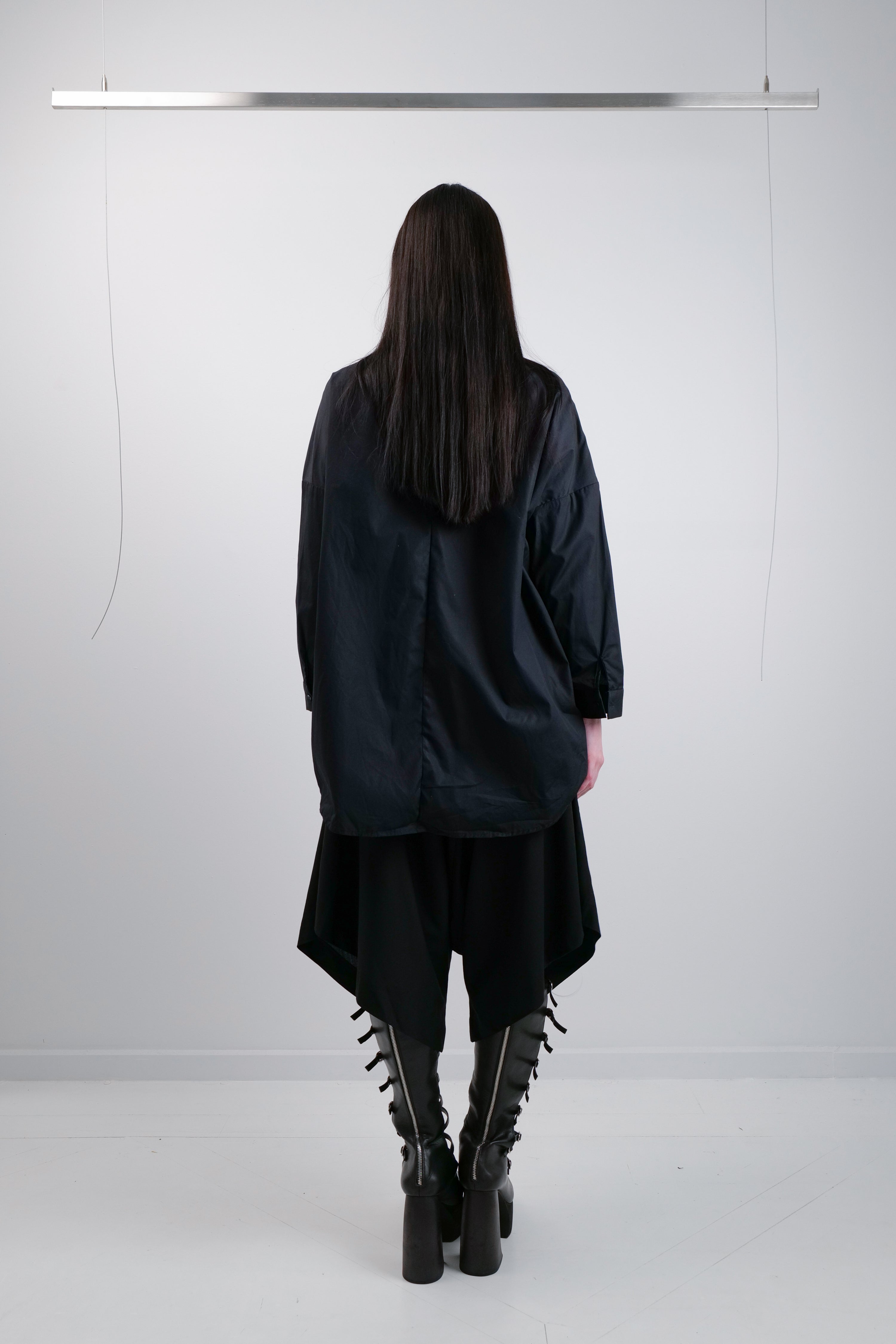 LOOSE FIT SHIRT WITH BUILT IN TIE