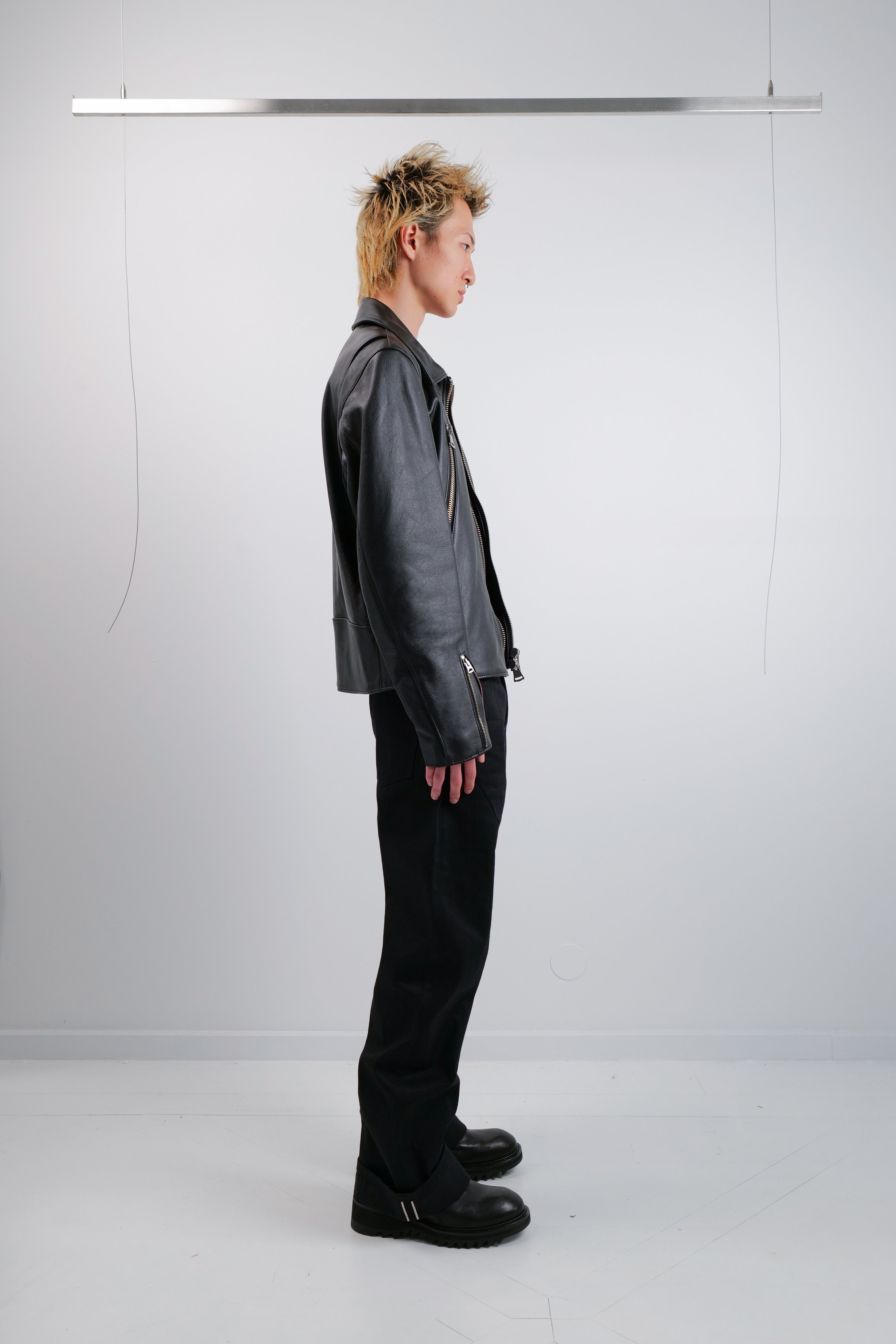 TACTILE RETRO MOTORCYCLE LEATHER JACKET