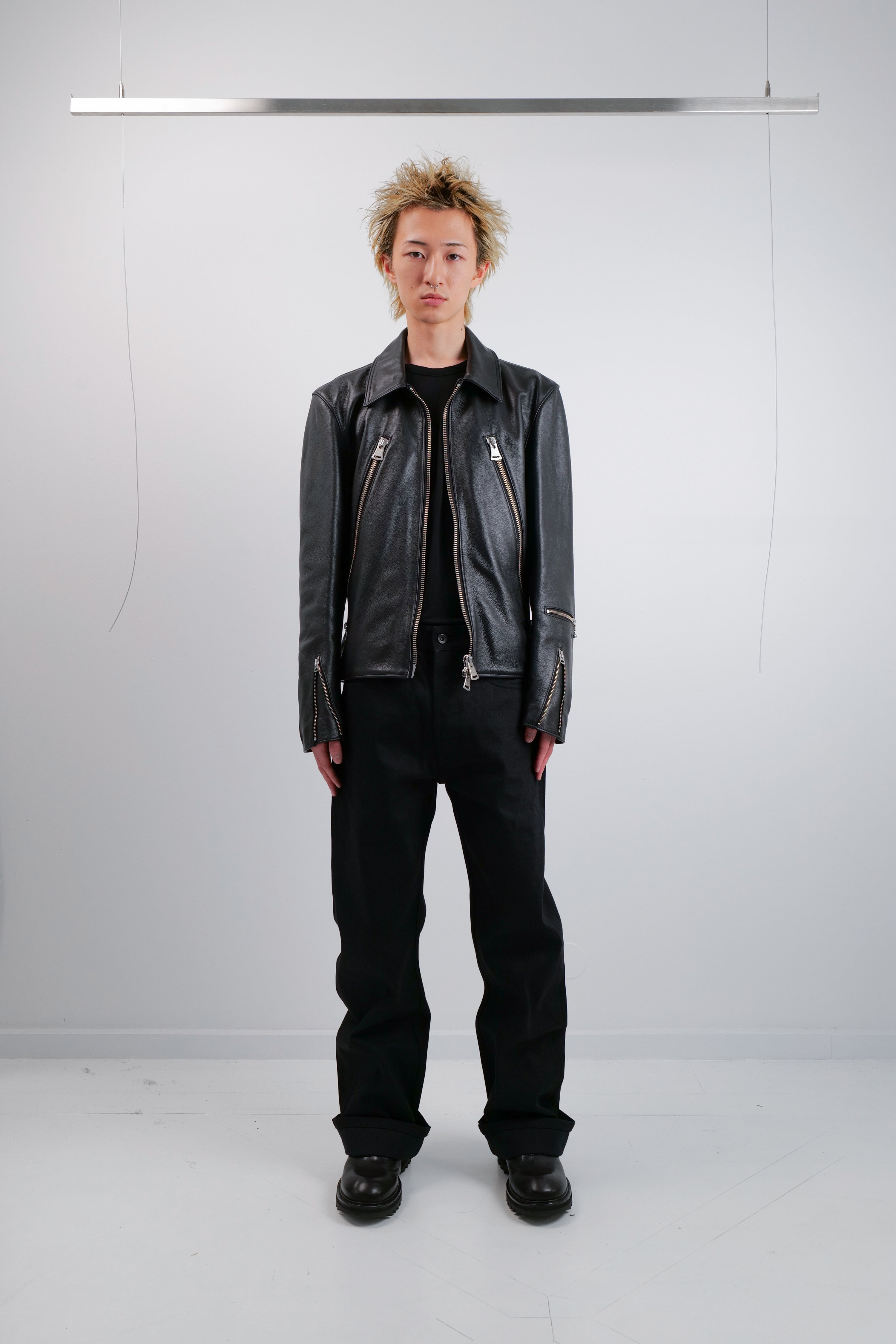 TACTILE RETRO MOTORCYCLE LEATHER JACKET