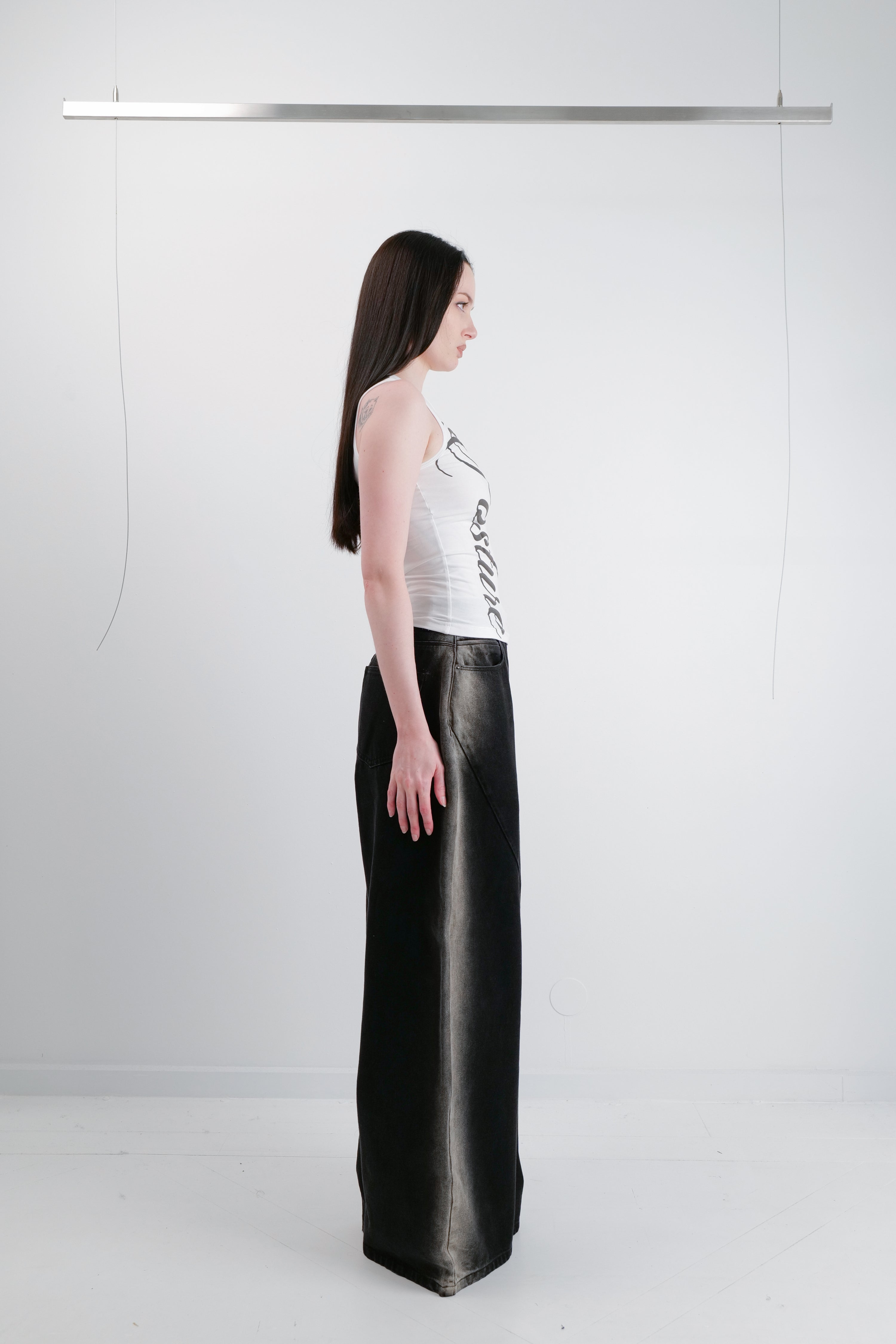 SIDE-SHINE BAGGY JEANS