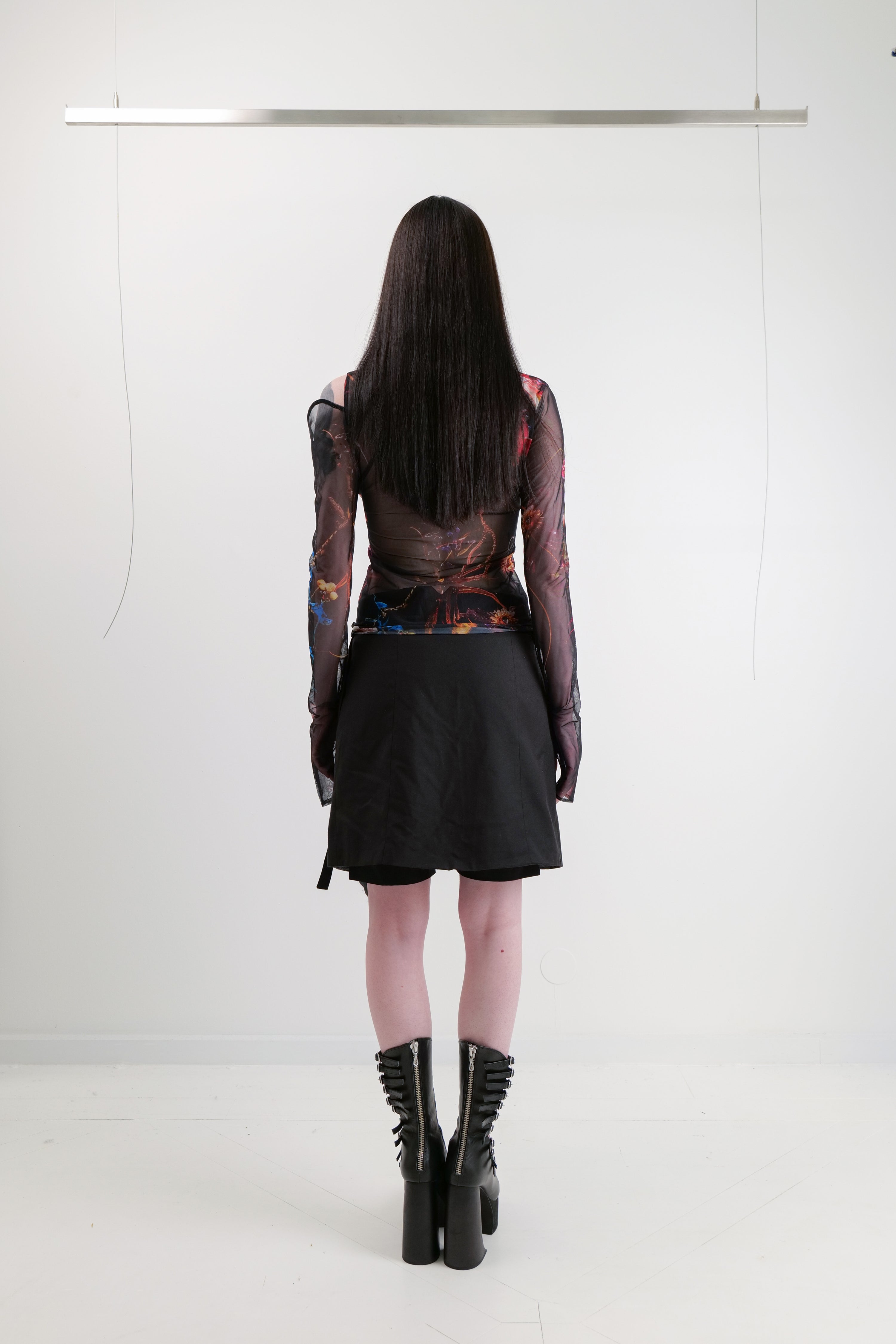 MECHANICAL FLOWERS MESH TOP