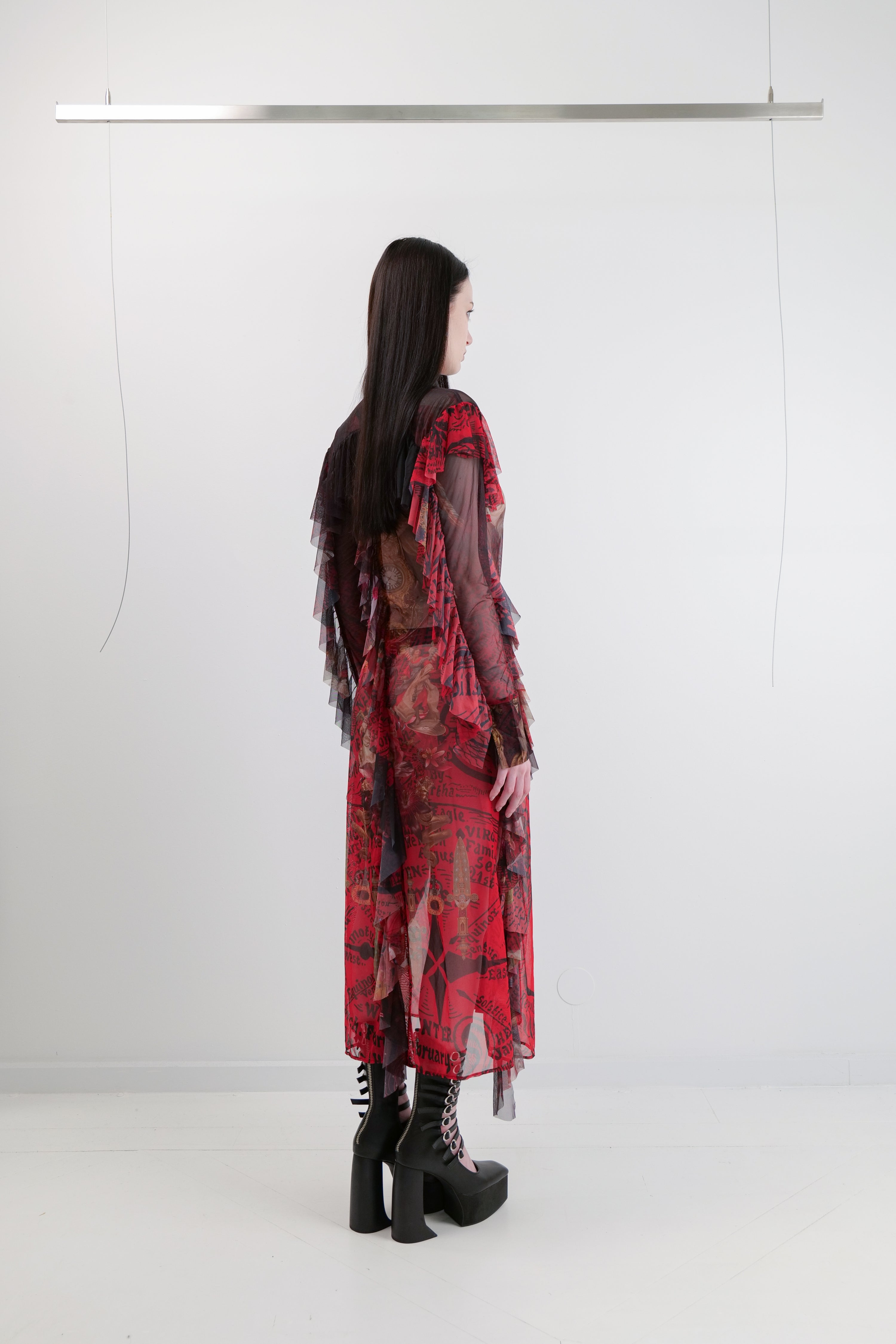 ANGEL MESH SHIRT DRESS