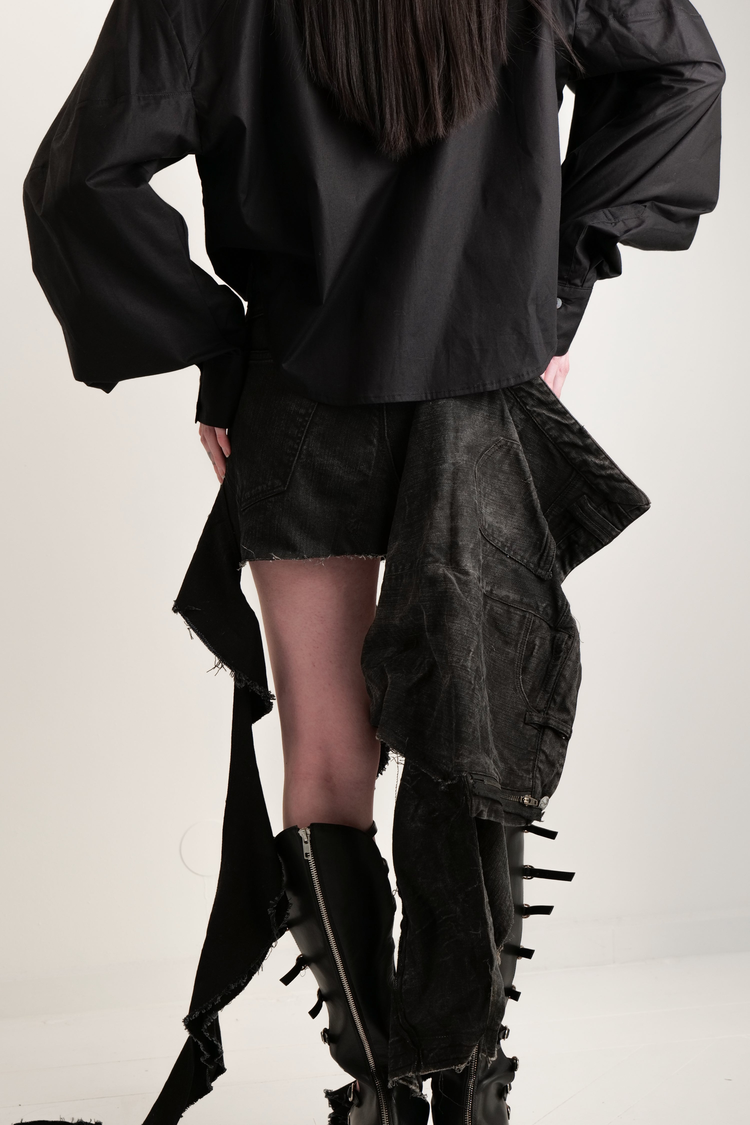 Upcycled ruffle skirt