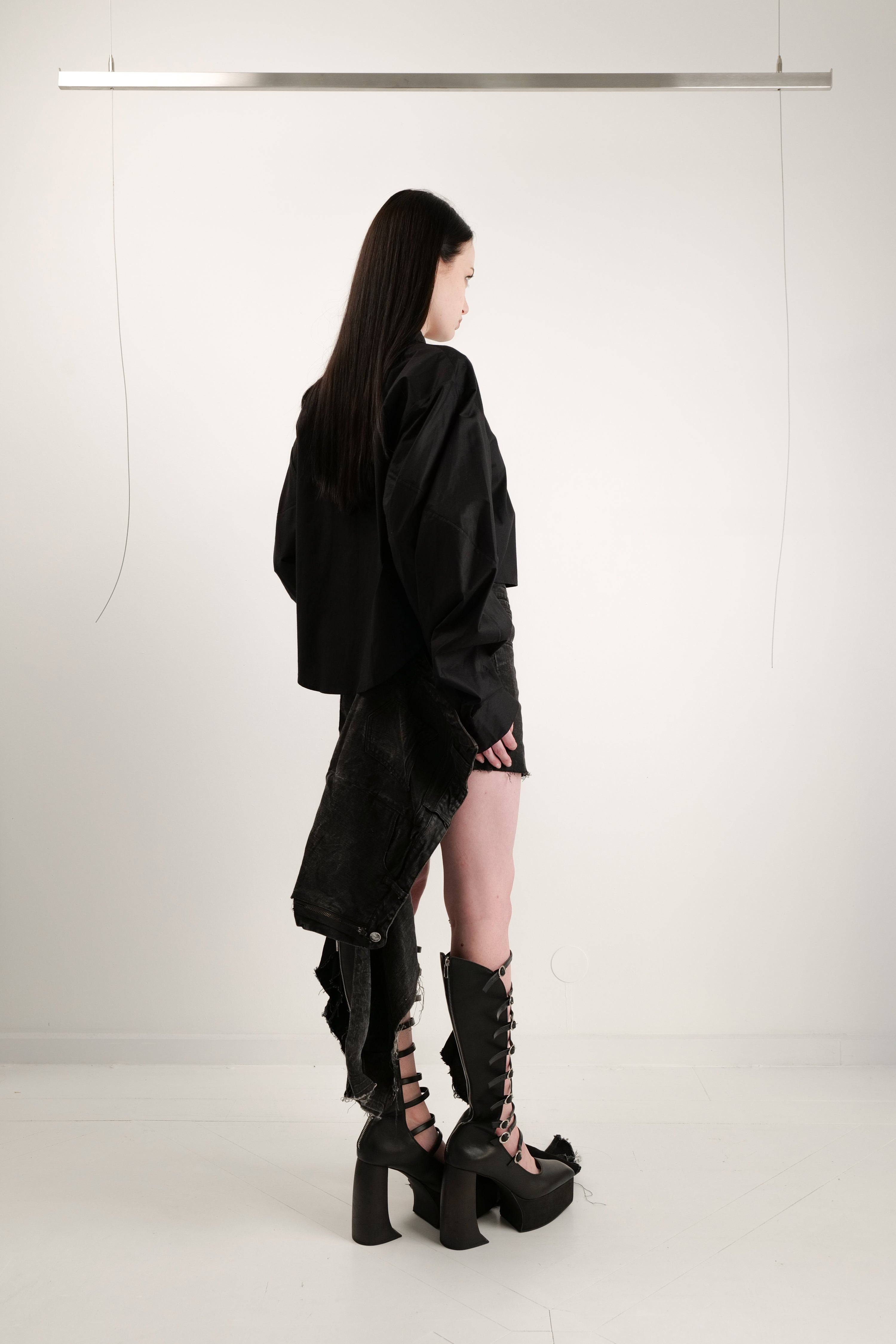 Upcycled ruffle skirt