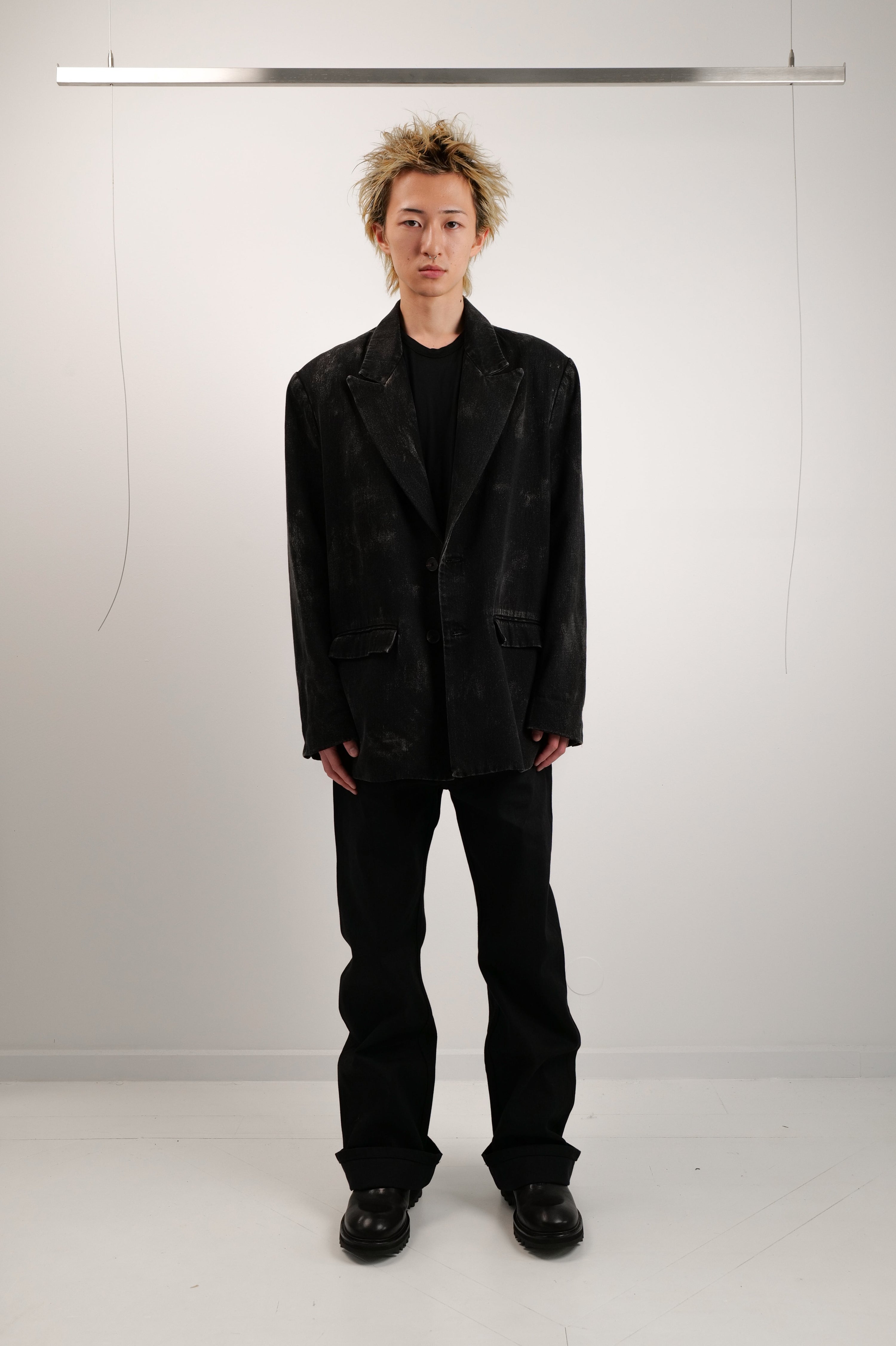 Human Intelligence Oversized Denim Blazer