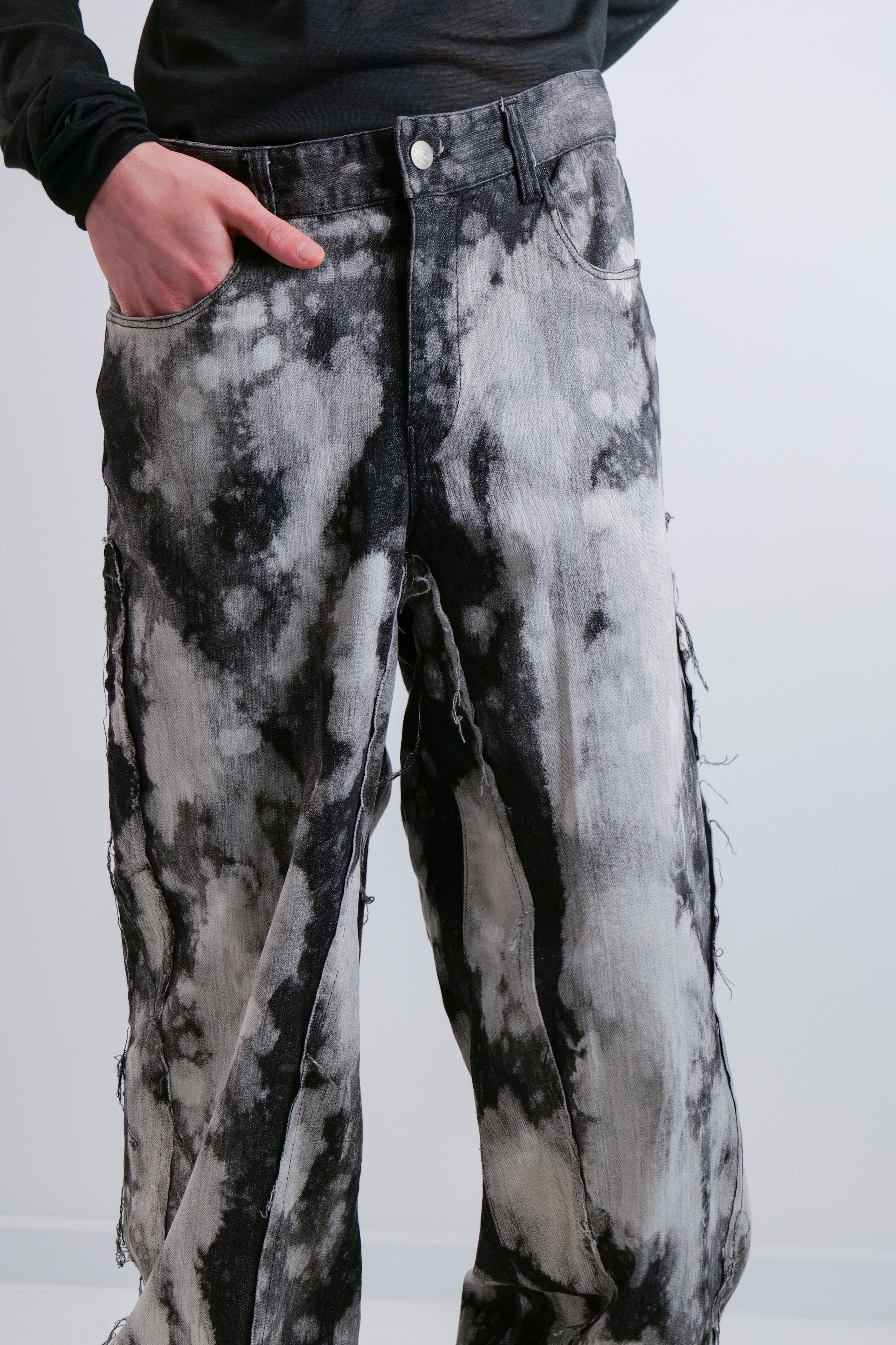 1 OF 1 RE-ENGINEERED JEANS - GREY & BLACK