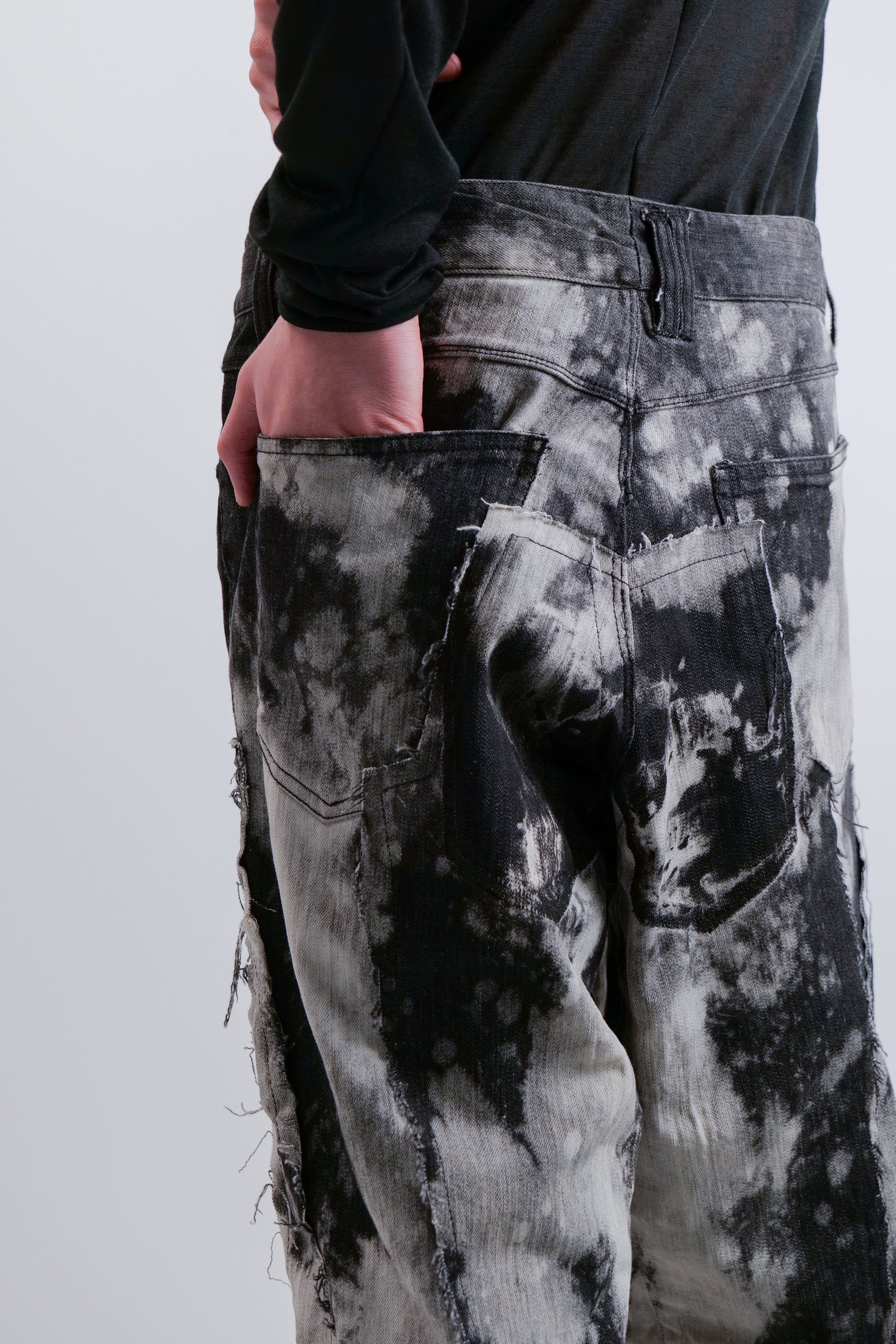 1 OF 1 RE-ENGINEERED JEANS - GREY & BLACK