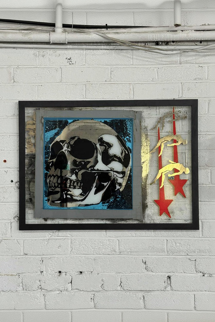 Ascend Into Chrome Glass art